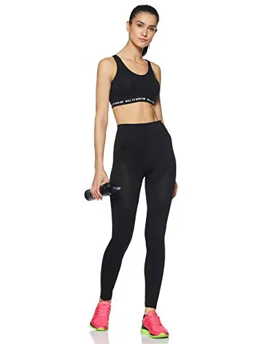 Van Heusen Antibacterial Wireless Non Padded Slip on Sports Bra (44006_BLACK_M)