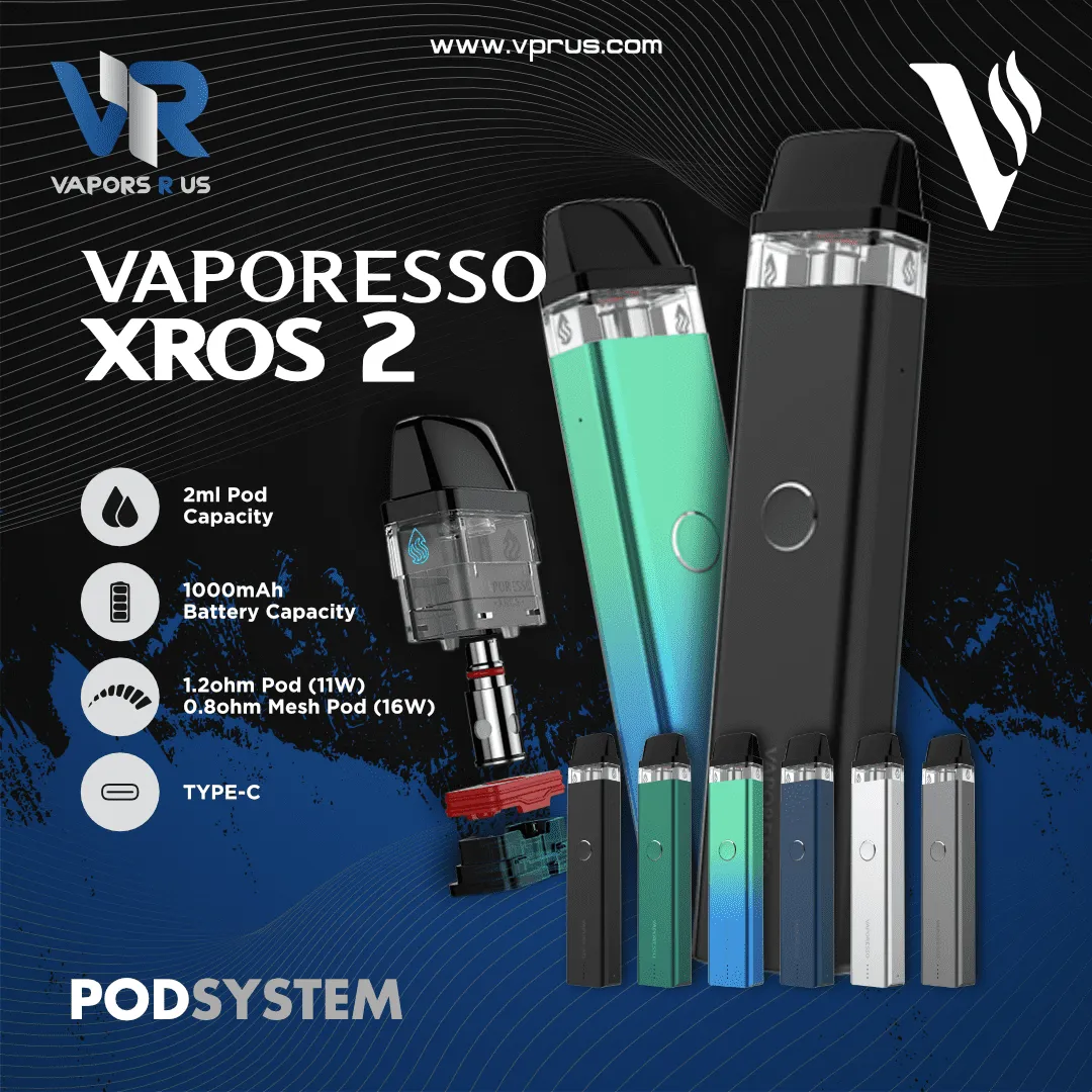 VAPORESSO - XROS 2 16W Pod Kit 1000mAh
