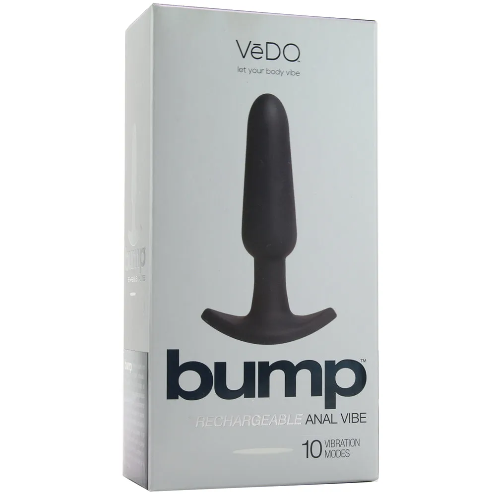 VeDO Bump Rechargeable Anal Vibe - Just Black