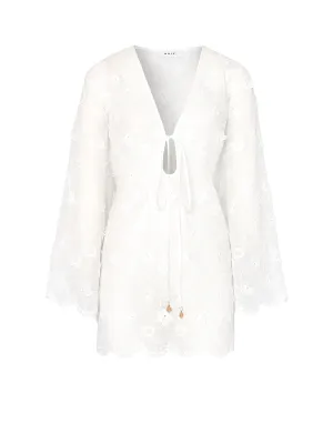 Viara 3D Floral Embroidery Cover Up ::RET
