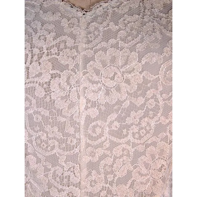 Vintage Aristocraft White Opaque Nylon Full Slip NOS 1950s Lace Hem Size 34
