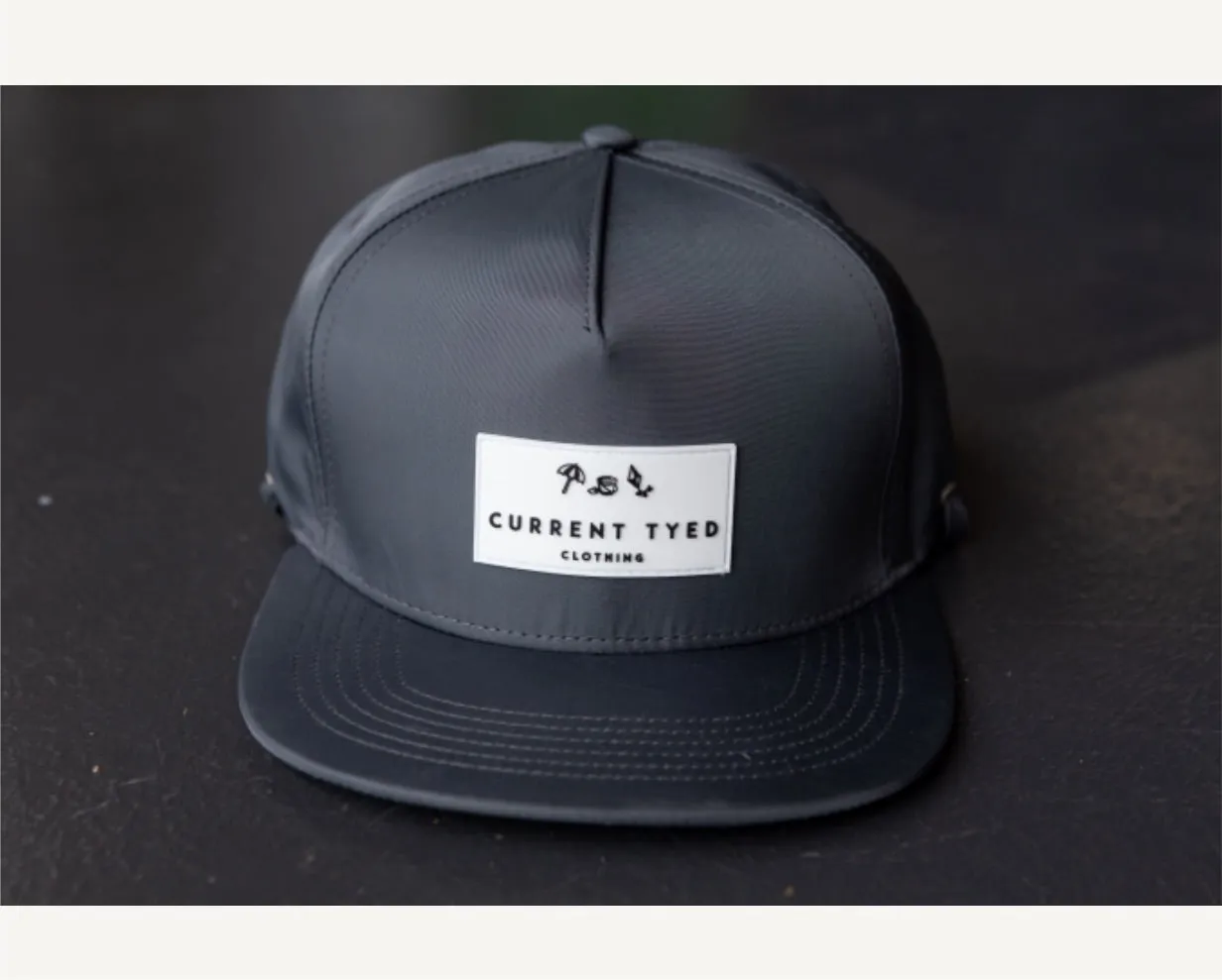 waterproof snapback hat charcoal