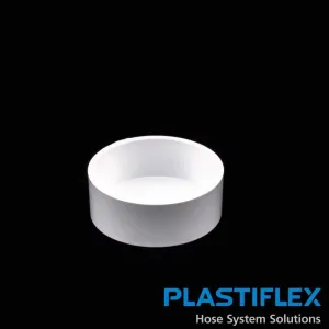 White Plastiflex Central Vacuum Pipe End Cap