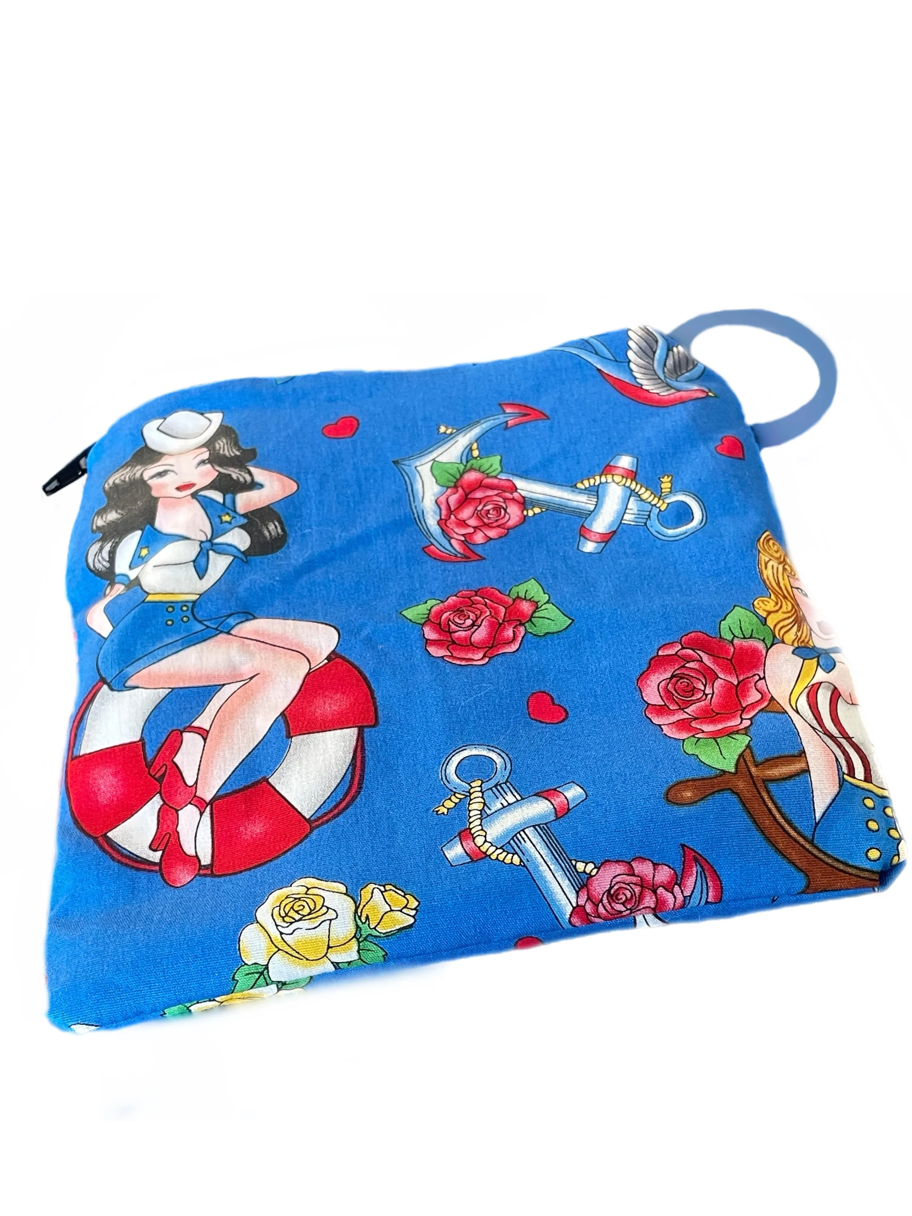 Wide greyhound Martingale collar Hello Sailor 50mm width super soft
