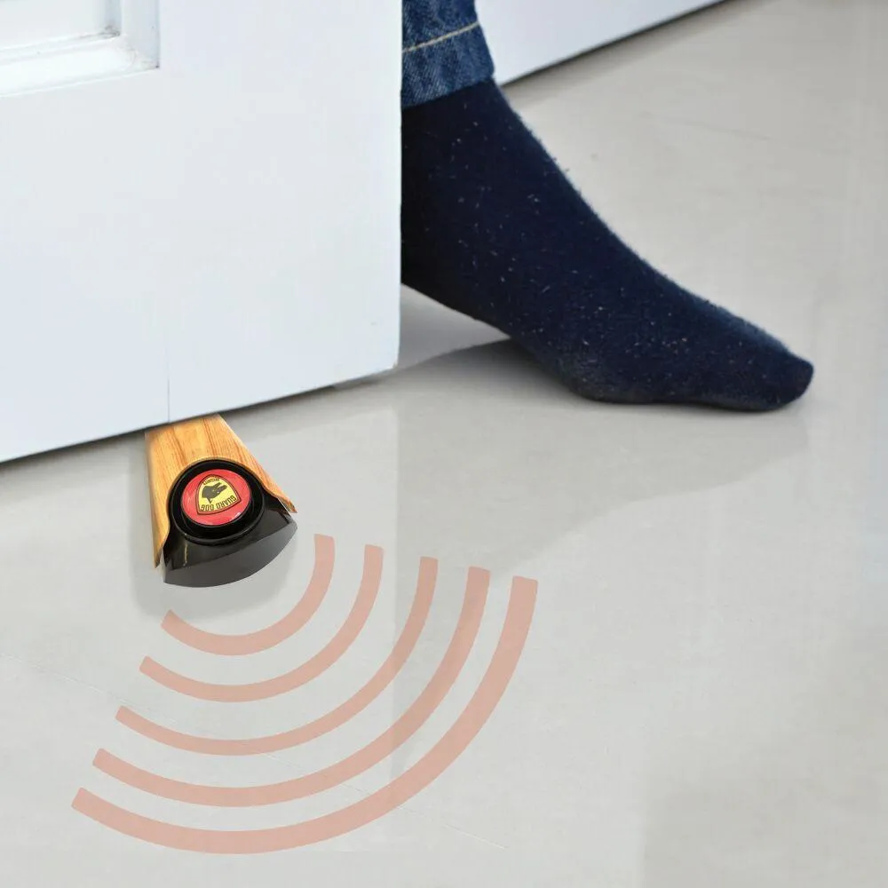 Wood Grain Door Stop Wedge Alarm